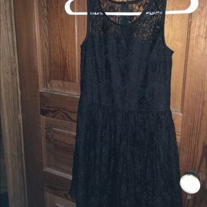 Black lace girls XL dress